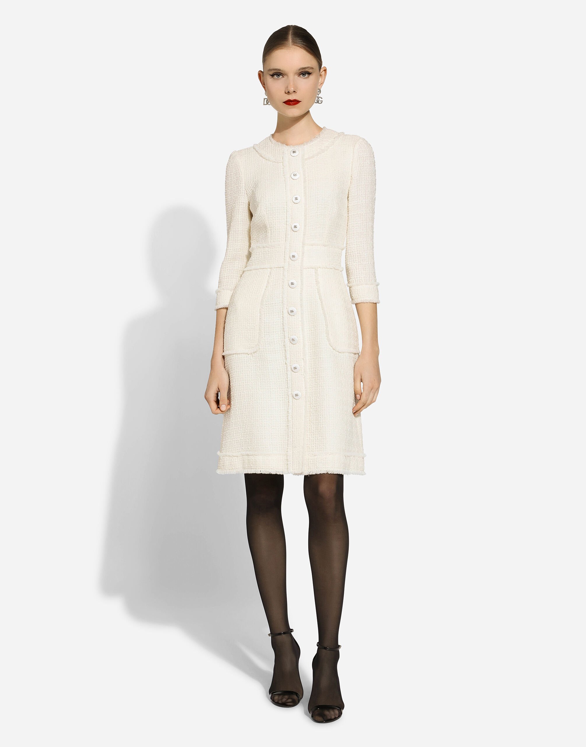 【送料&関税込】Dolce & Gabbana Rachel Tweed Dress With Dolce&Gabbana Rachel Tweed Fringe Short Dress - Bergdorf Goodman