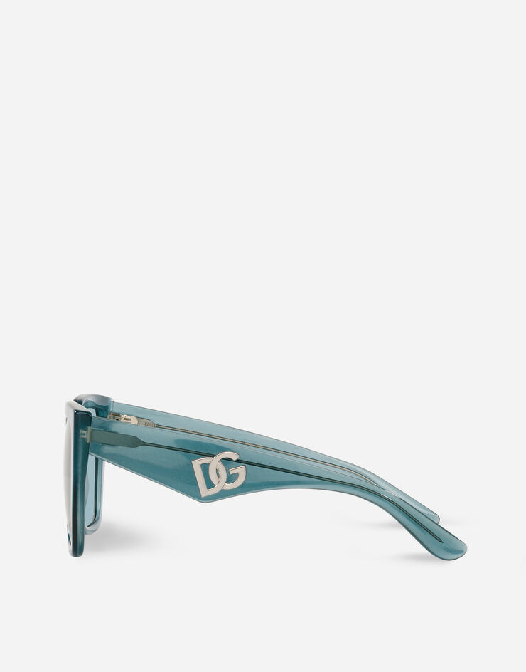 Dolce & Gabbana DG Crossed Sunglasses Fleur azure VG443AVP6E3