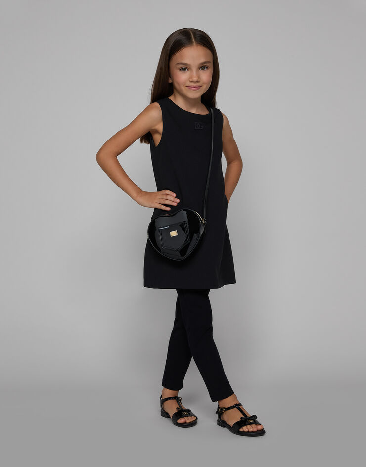 Dolce & Gabbana A-Linien-Minikleid aus Cady Schwarz L53DF1G7M4Q
