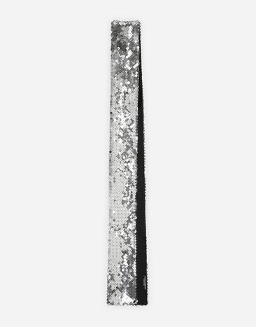 Dolce & Gabbana Sequined scarf Silver GQ340EFLSEP