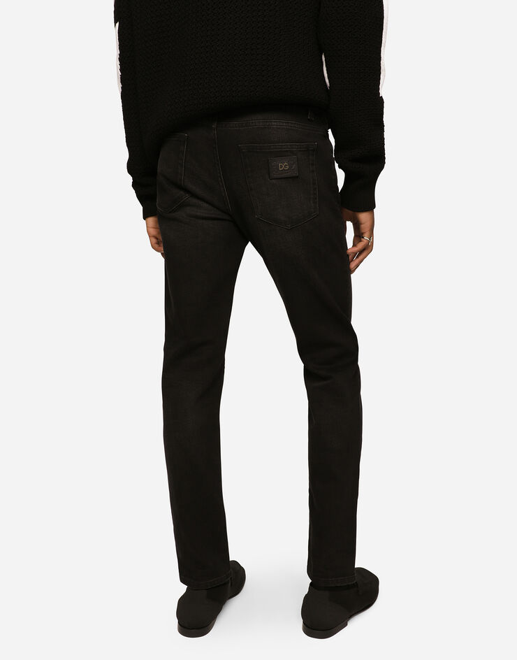 Dolce & Gabbana 修身款黑色洗水弹力牛仔裤 黑 GY07CDG8CO2