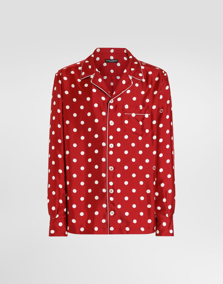 Dolce & Gabbana Polka dot-print silk twill Vanity shirt Dolce & Gabbana Polka dot-print silk twill Vanity shirt Multicolor G5IF1TIS13M