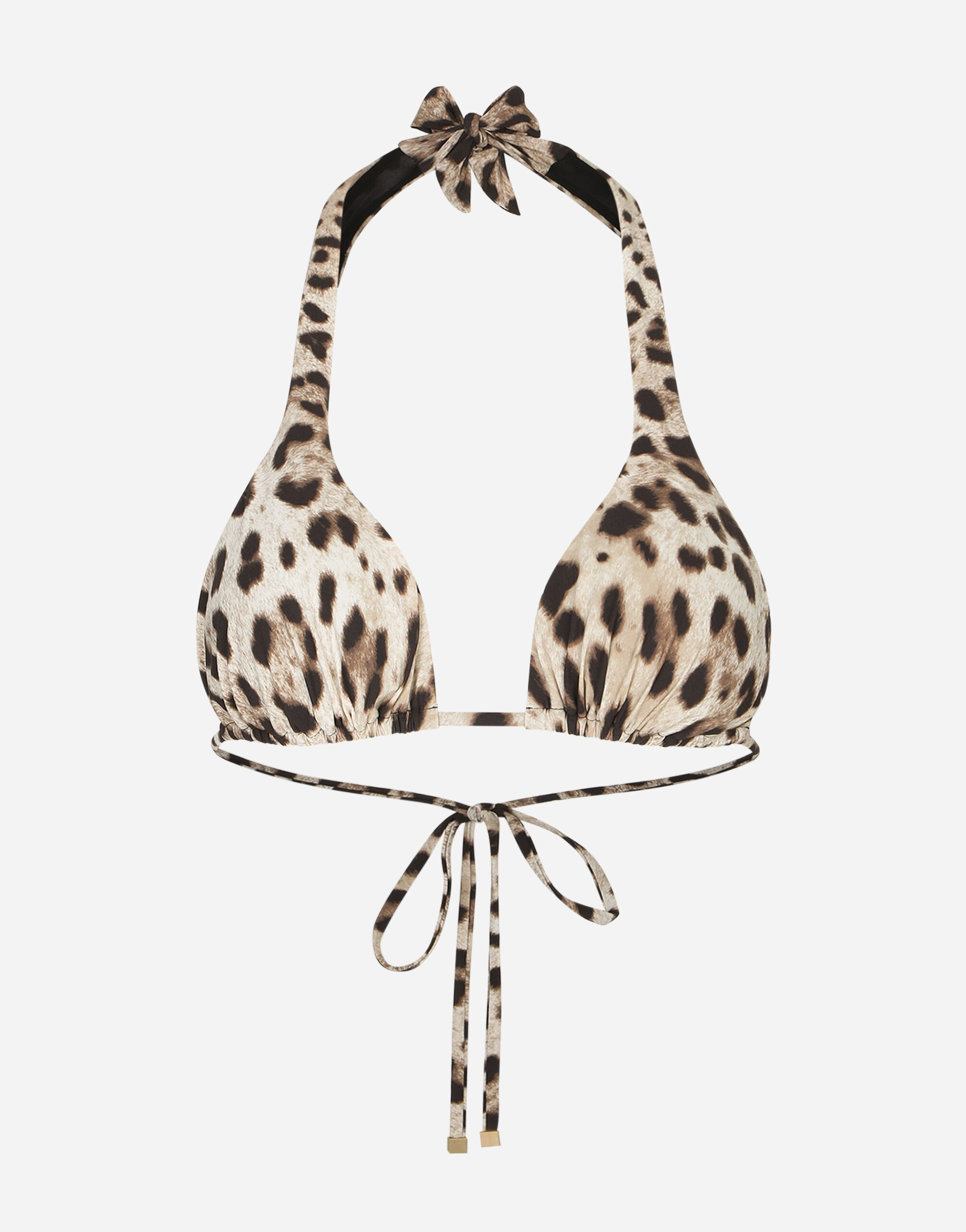 Dolce & Gabbana Leopard-print padded triangle bikini top Print O8C09JFSG8G