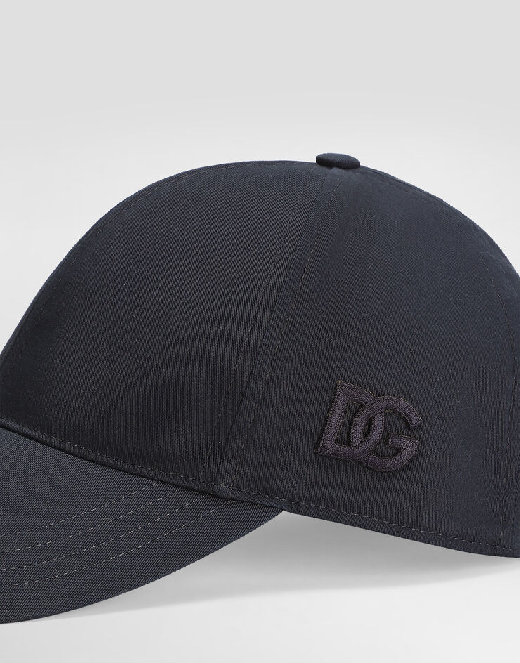 Dolce & Gabbana Cotton gabardine baseball cap Blue GH590ZFUFNV