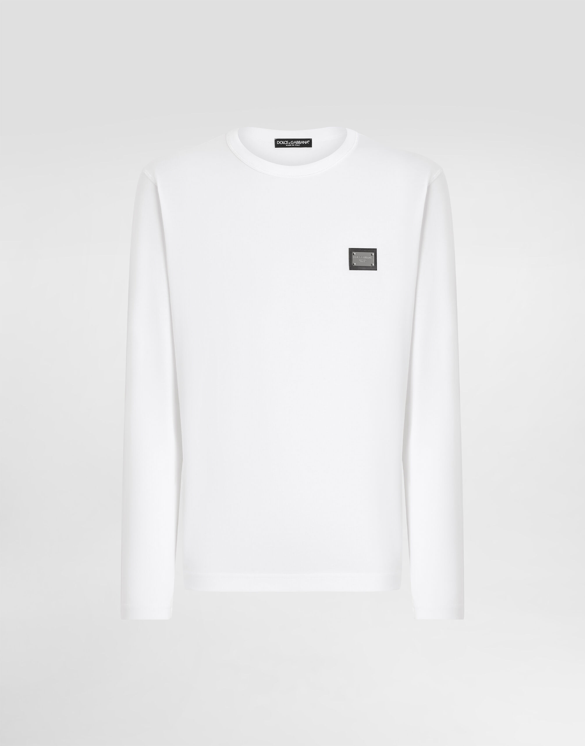ホワイトのメンズ T-SHIRT M/LUNGA GIRO | Dolce&Gabbana® ホワイトのメンズ T-SHIRT M/LUNGA GIRO | Dolce&Gabbana®