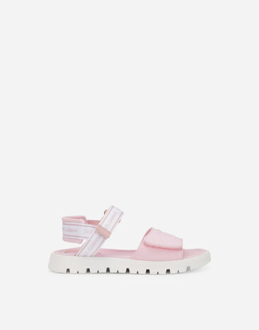 Dolce & Gabbana Technical fabric sandals with DG logo Multicolor DA5061AY233