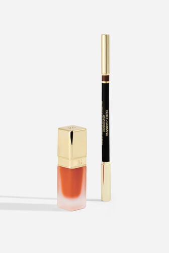 Dolce & Gabbana Dolce&Gabbana Fresh Summer Lip Kit ORANGE SQUEEZE: Light neutral toned brown liner & Orange flavoured lip oil MKUPLIP0019
