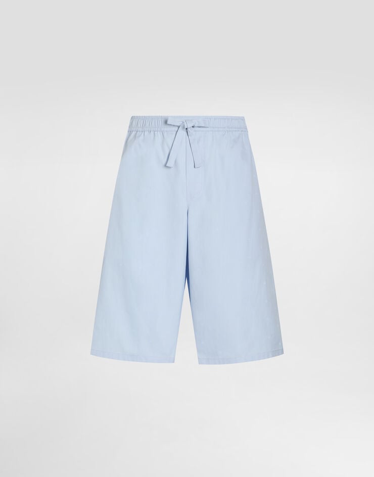 Dolce & Gabbana Logo-print vanity poplin bermuda shorts Multicolor GV37ATHS5T8