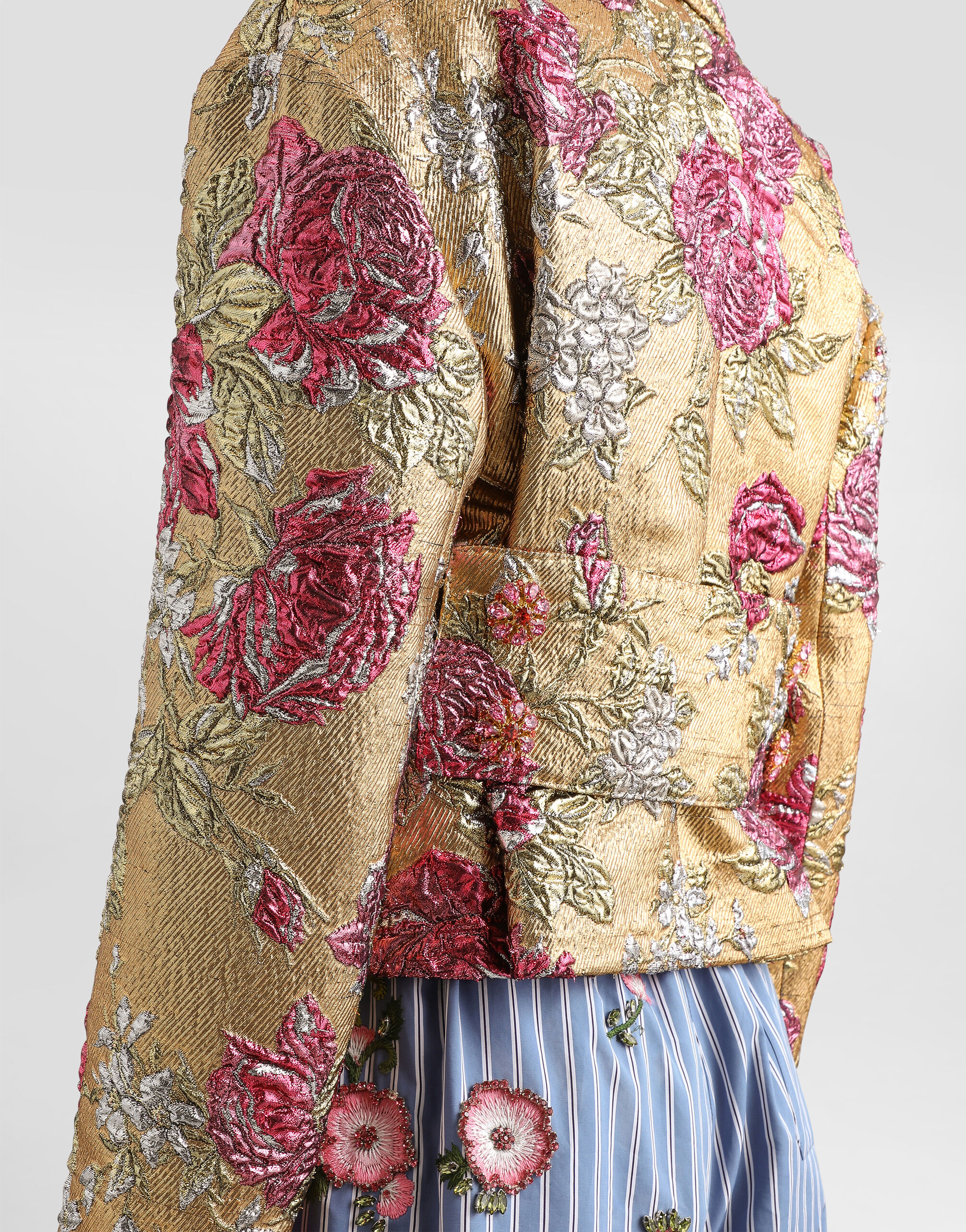 D&G上着 Multicolorのウィメンズ Double-breasted jacket in floral jacquard