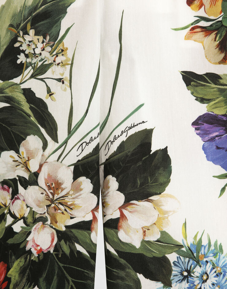 Dolce & Gabbana Flower-print cotton poplin trousers Print L53P50HS5TV