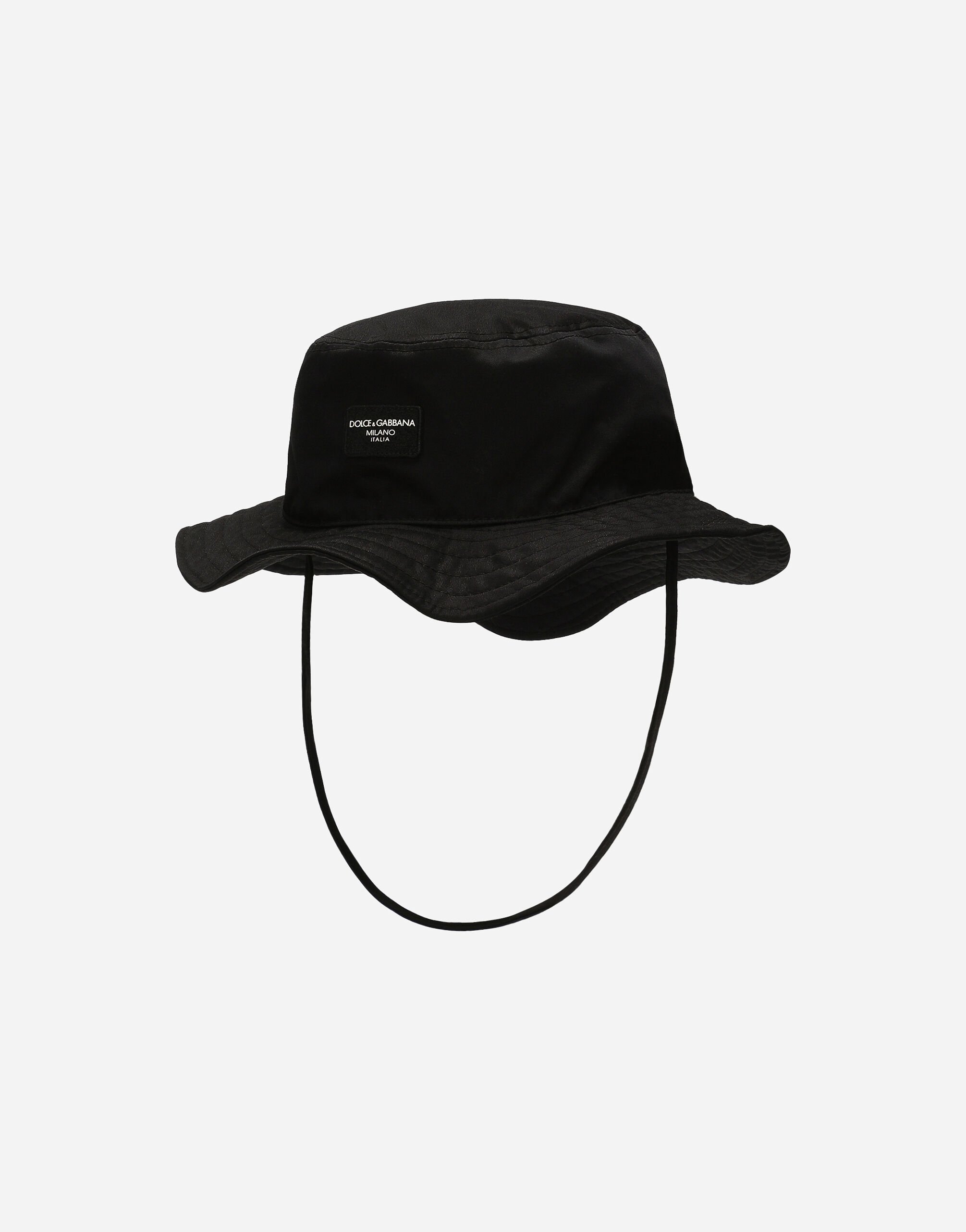 Dolce & Gabbana Stretch gabardine bucket hat Black EM0096AB124