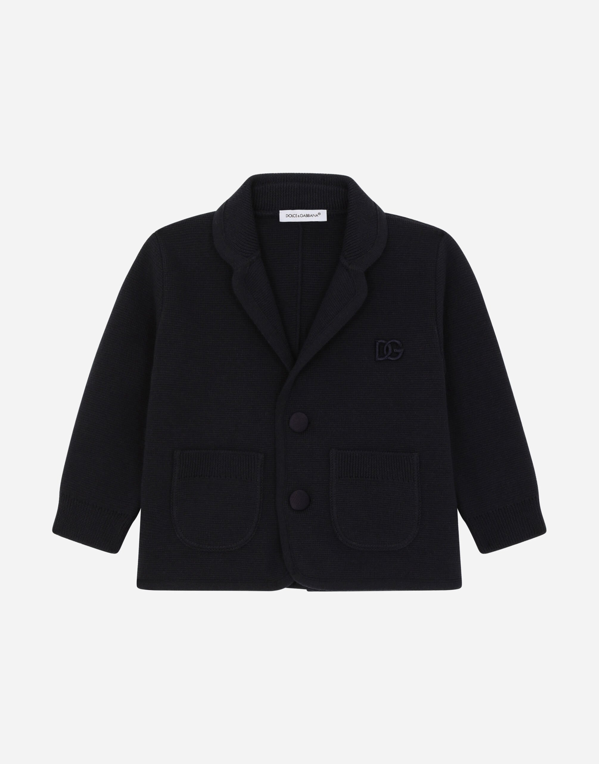 Dolce & Gabbana Single-breasted full Milano jacket Black L11U49FUBBG
