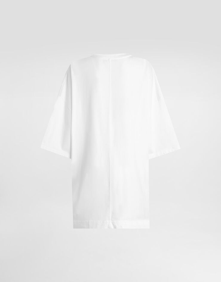 Dolce & Gabbana Jersey t-shirt with print Multicolor F8V94TGDDIC
