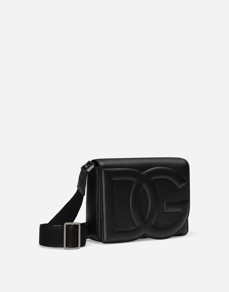 Dolce & Gabbana DG Logo Bag 中号斜挎包 黑 BM3004A8034