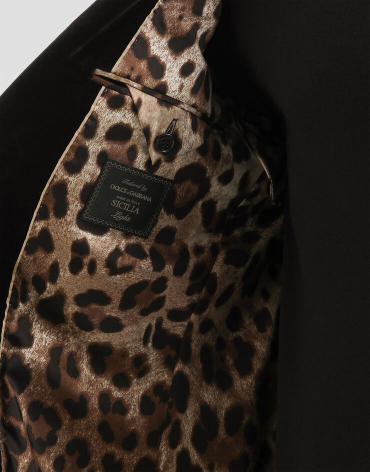 Dolce & Gabbana Single-breasted sicilia light cotton jacket Brown G2TV4TGJ619