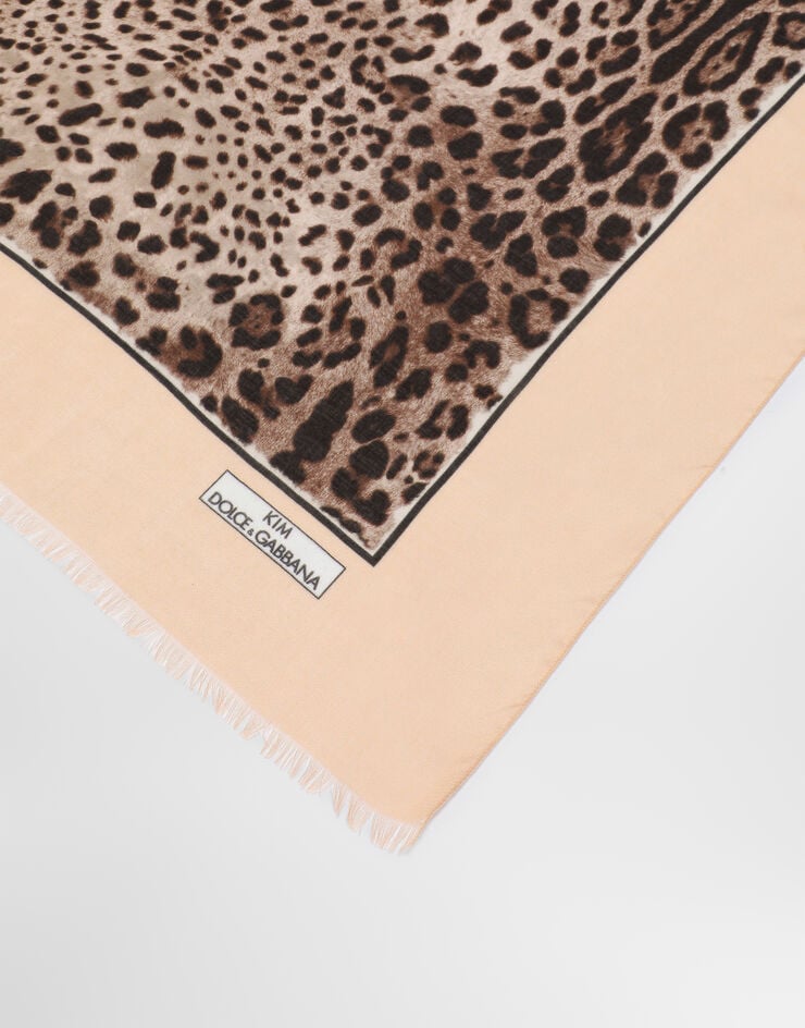 Dolce & Gabbana Leopard-print cashmere and modal scarf (135 x 200) Dolce & Gabbana Leopard-print cashmere and modal scarf (135 x 200) Animal Print FS184AGDBQH