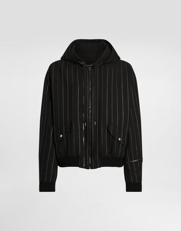Dolce & Gabbana Padded pinstripe bomber jacket Multicolor G9CKZTFBZAE