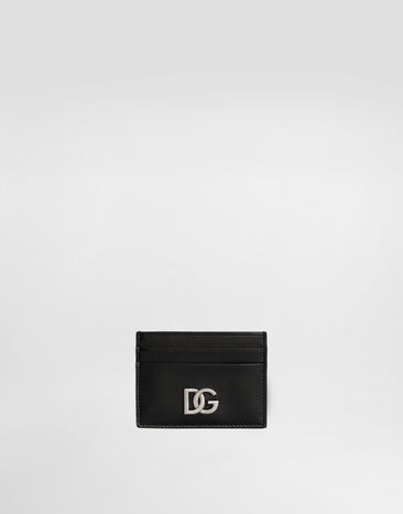 Dolce & Gabbana Кредитница из телячьей кожи наппа с логотипом DG черный BP0330AW576