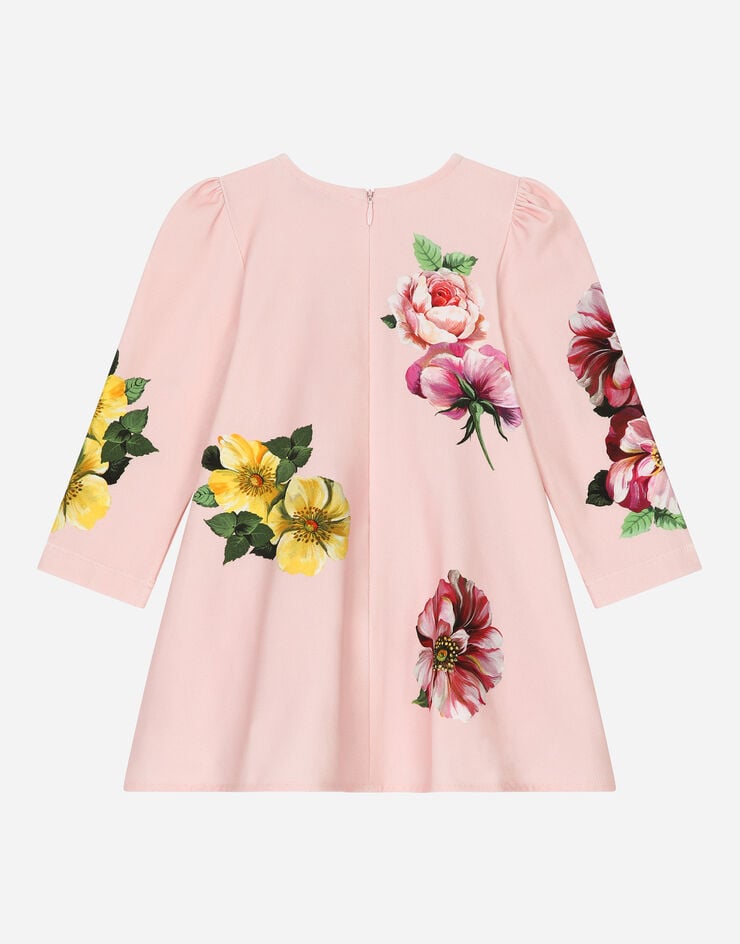Dolce & Gabbana Interlock dress with bloomers and camellia print Imprima L2JD8TG7M7L