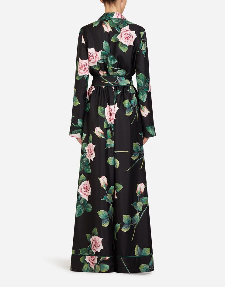 Dolce & Gabbana TROPICAL ROSE PRINT TWILL SUIT FLORAL PRINT F6E6JTHS190
