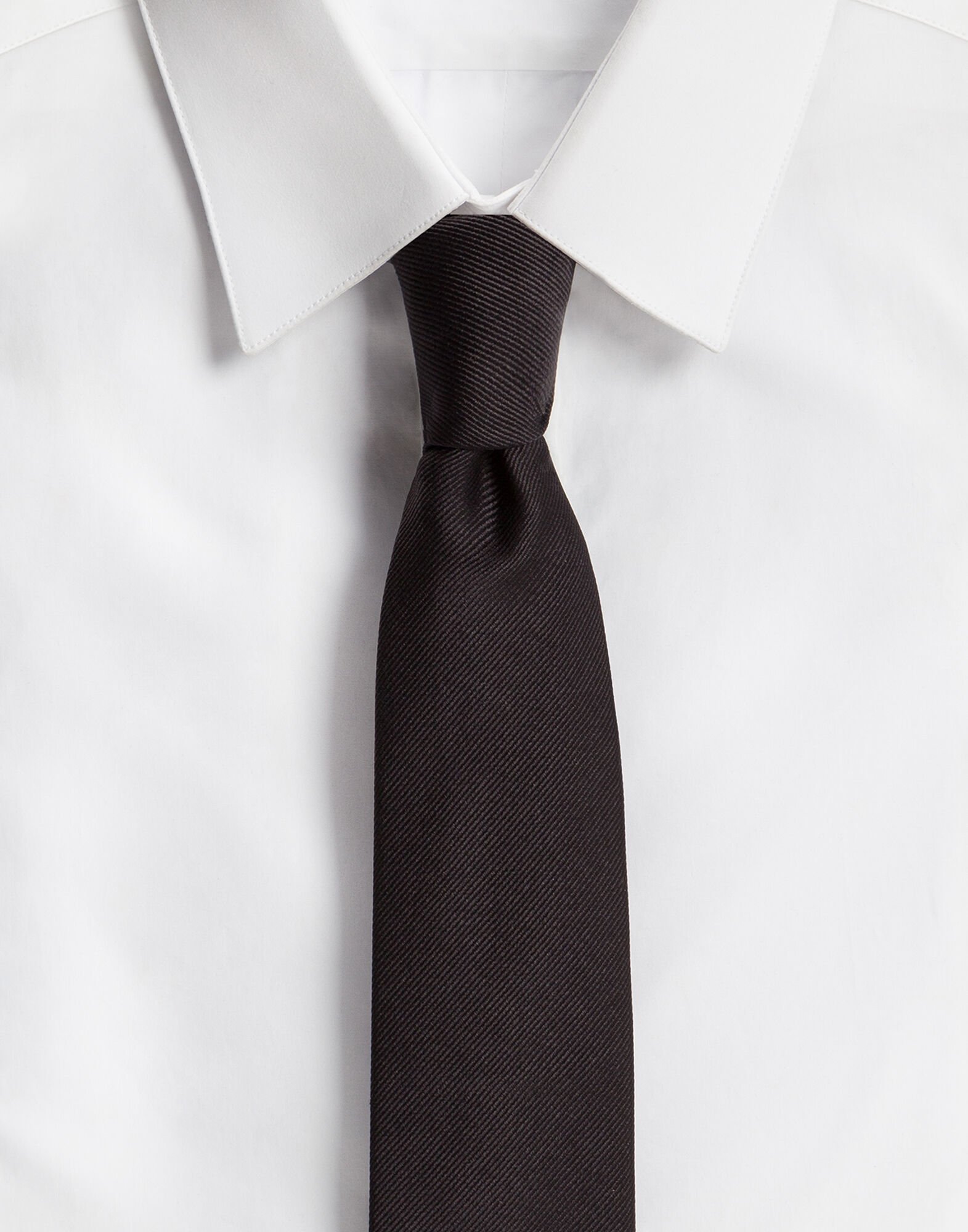 Dolce & Gabbana 6 cm (24”) silk blade tie White G8KG5TFU7AV