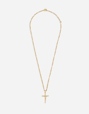 Dolce & Gabbana قلادة صليب ذهبي WNN5D7W1111