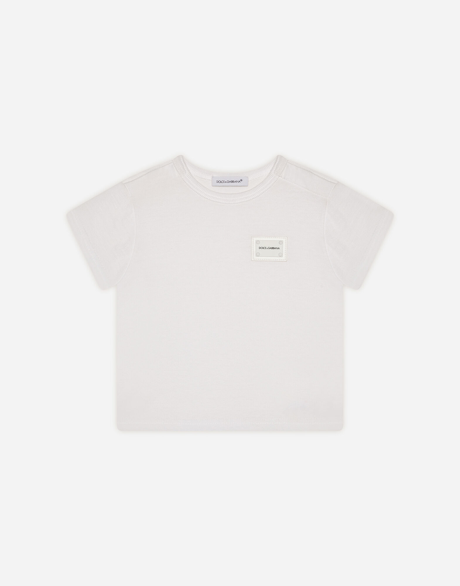 ホワイトのメンズ COTTON T-SHIRT WITH LOGO | Dolce&Gabbana®