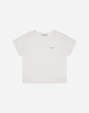 DolceGabbanaSpa Jersey t-shirt with logo tag White L11O82FJ5GU