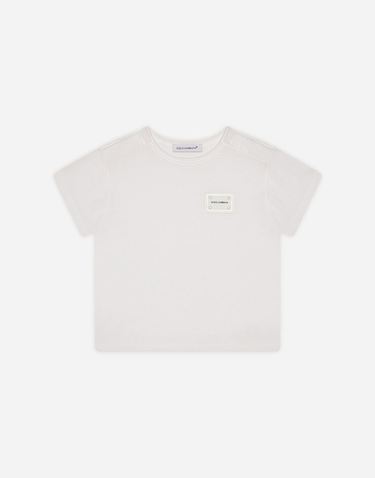 Dolce & Gabbana Jersey t-shirt with logo tag White L1JT7TG7OLK