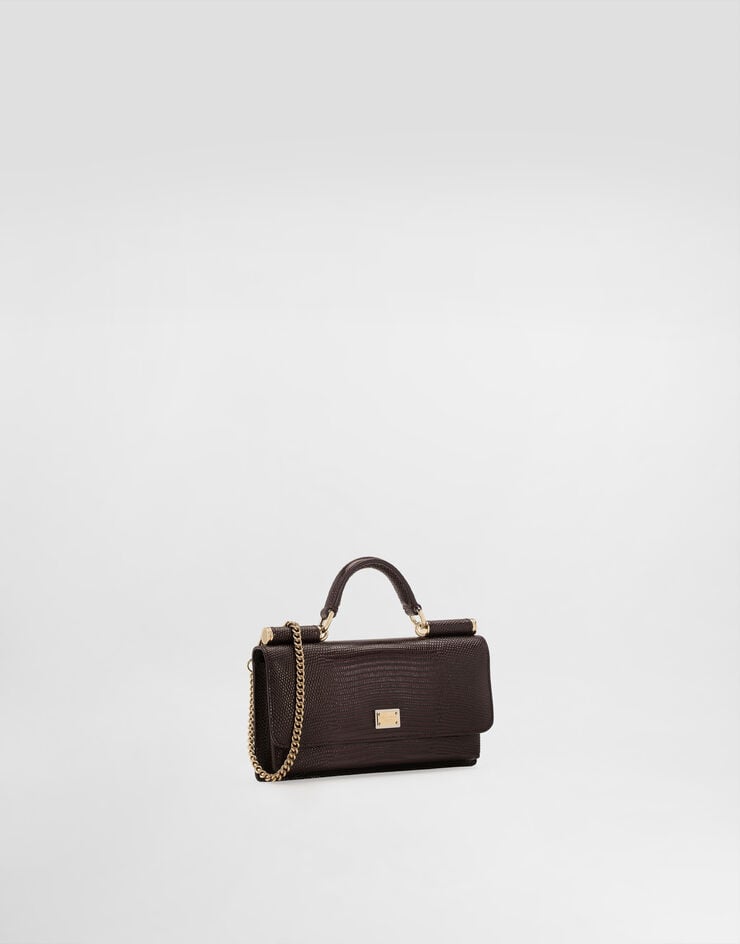 Dolce&Gabbana Iguana-print mini bag Bordeaux BI3280A1095