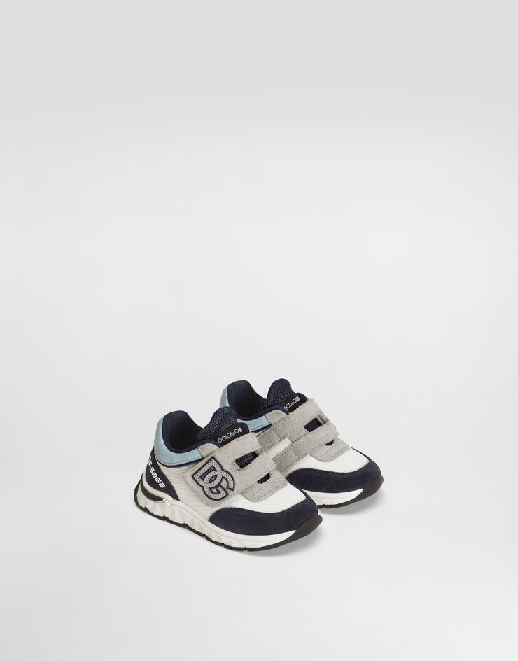 Dolce & Gabbana Sneakers DG Running aus Meshgewebe und Spaltleder Mehrfarbig DN0199AA954