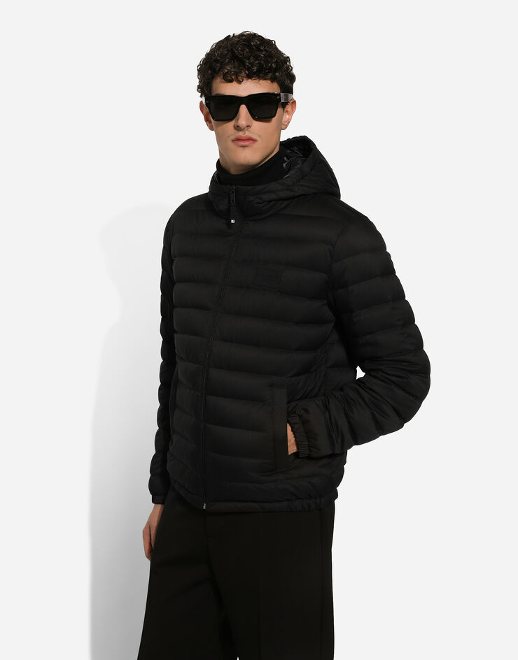 Dolce & Gabbana パデッド キルティング サテンジャケット ブラック G9BCWTFUS0D