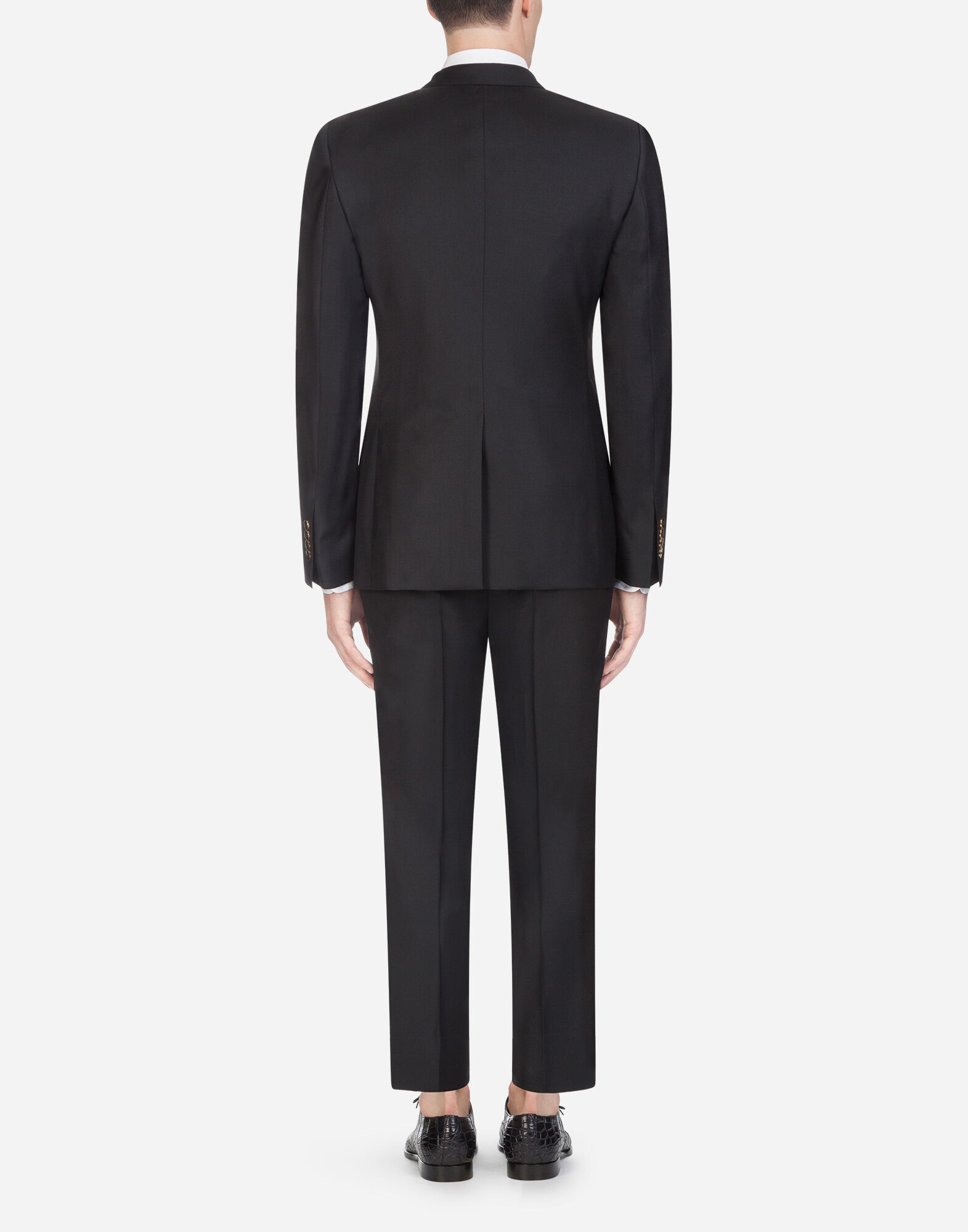 Martini suit in wool in Black for Men | Dolce&Gabbana®