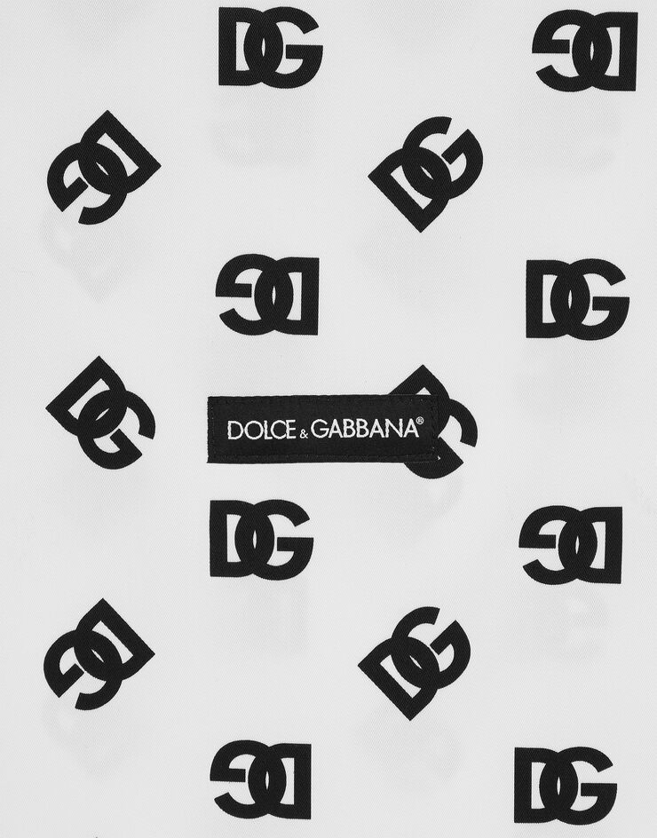 Dolce & Gabbana Shopper in canvas stampa DG Logo Stampa GZ031AGI897