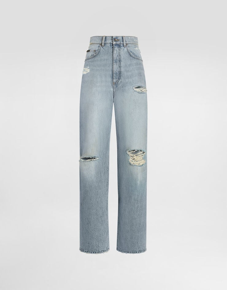 Dolce & Gabbana 5-pocket denim trousers Multicolor FTDDHDG8OF9