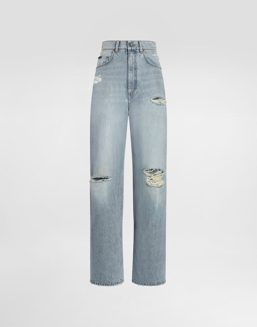 5-pocket denim trousers