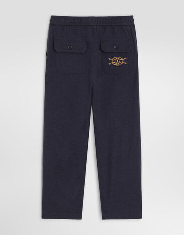 Dolce & Gabbana Melange flannel trousers Grey L45P47FU5ZI