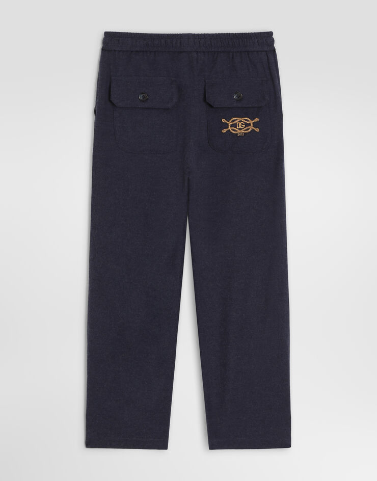 Dolce & Gabbana Melange flannel trousers Dolce & Gabbana Melange flannel trousers Grey L45P47FU5ZI