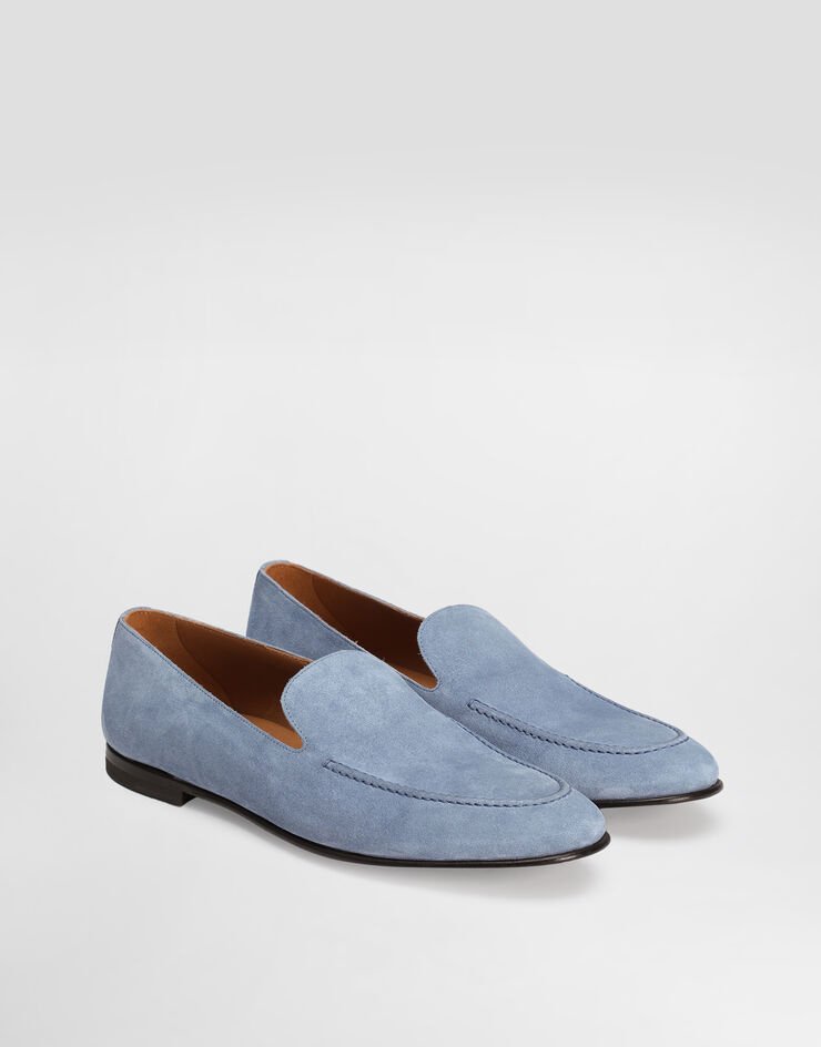 Dolce & Gabbana Split calfskin slippers Azure A50716AT441