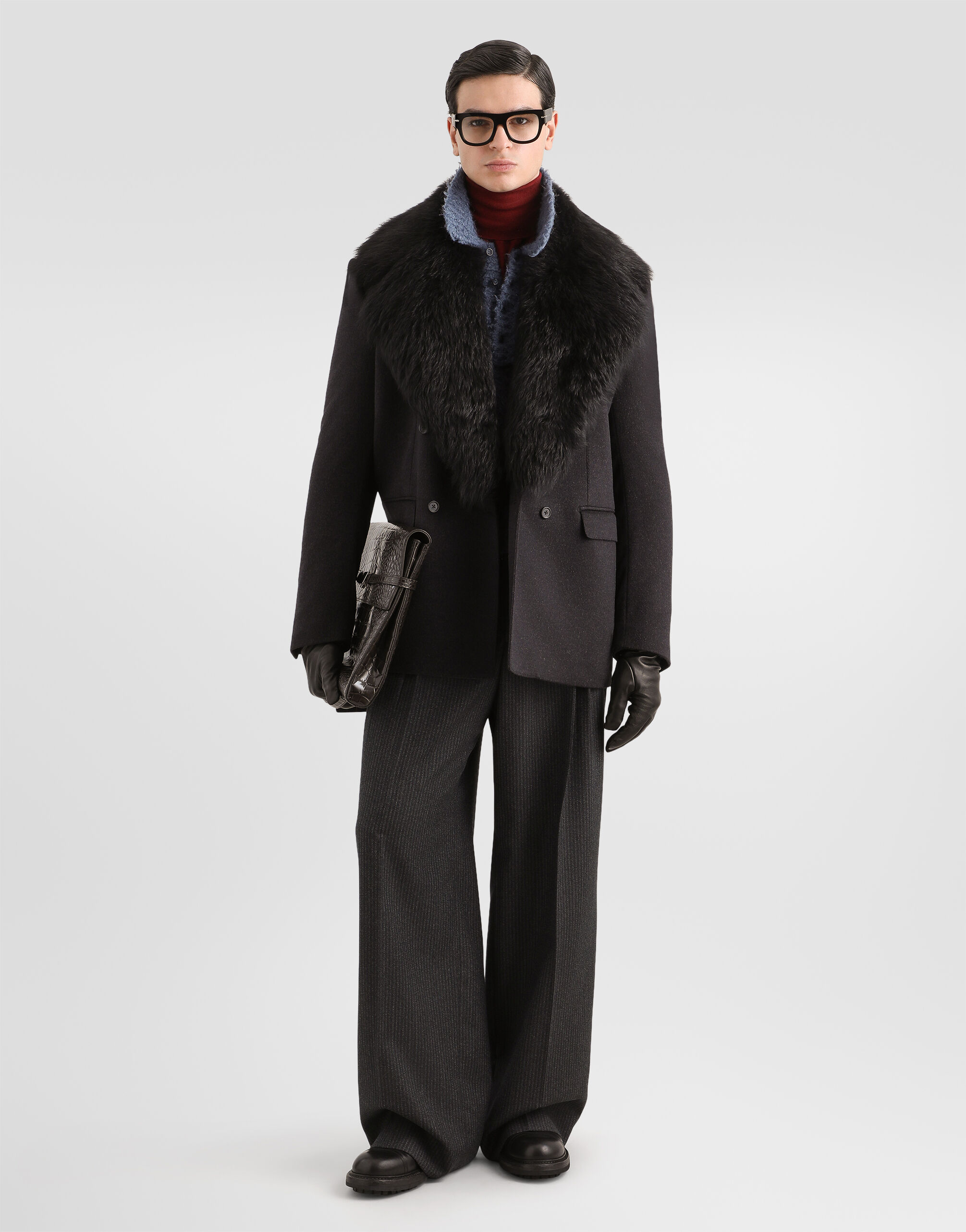 Palermo double-breasted cashmere jacket - thumbnail 2