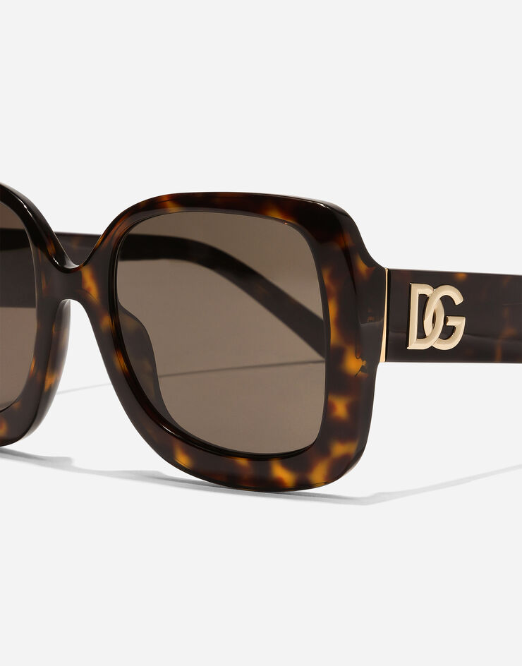 Dolce & Gabbana DG Crossed Sunglasses Havana VG4513VP273