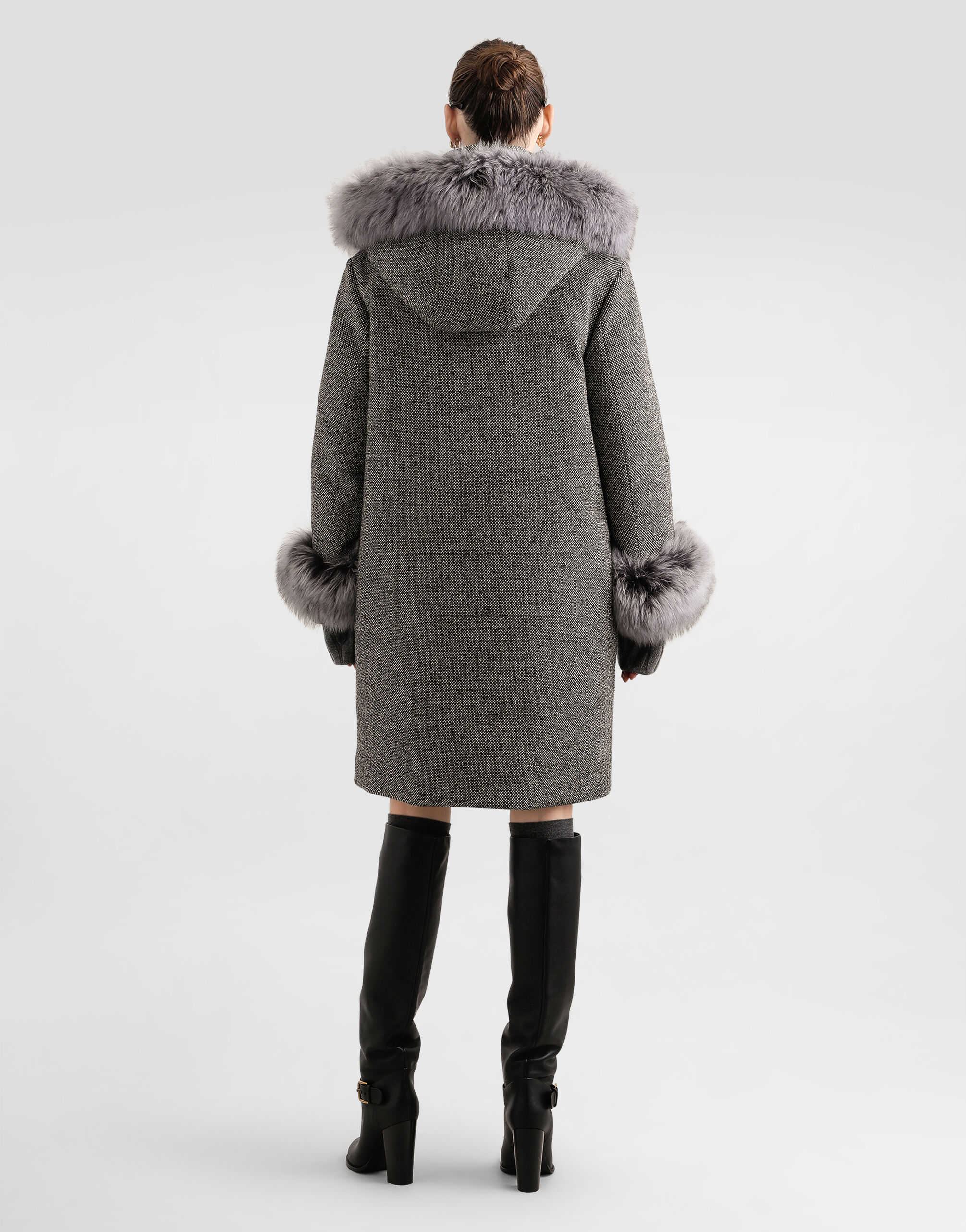 Cashmere turtleneck pullover in Grey for Women | Dolce&Gabbana® US