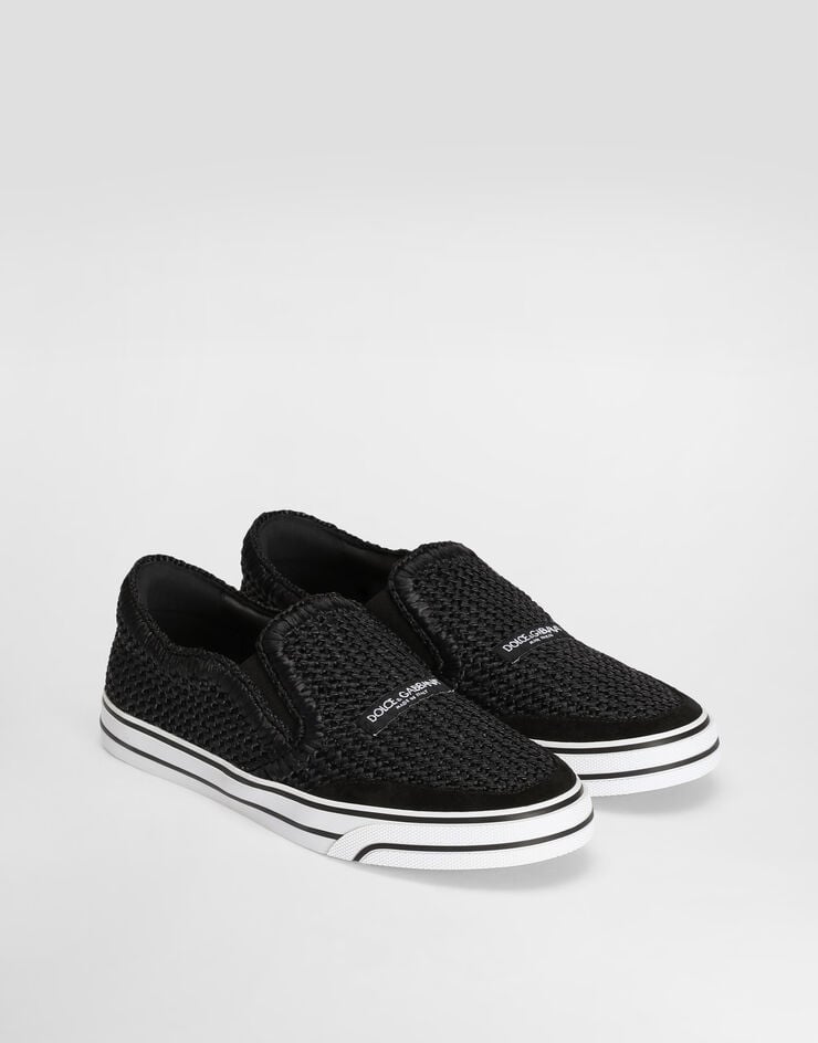 Dolce & Gabbana DG Sailing sneakers in raffia Dolce & Gabbana DG Sailing sneakers in raffia Black CS2479A0903
