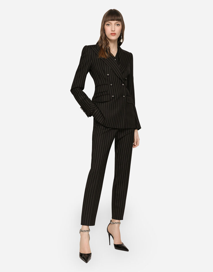 Dolce & Gabbana Pinstripe twill Turlington blazer Multicolor F29DPTFRBC0