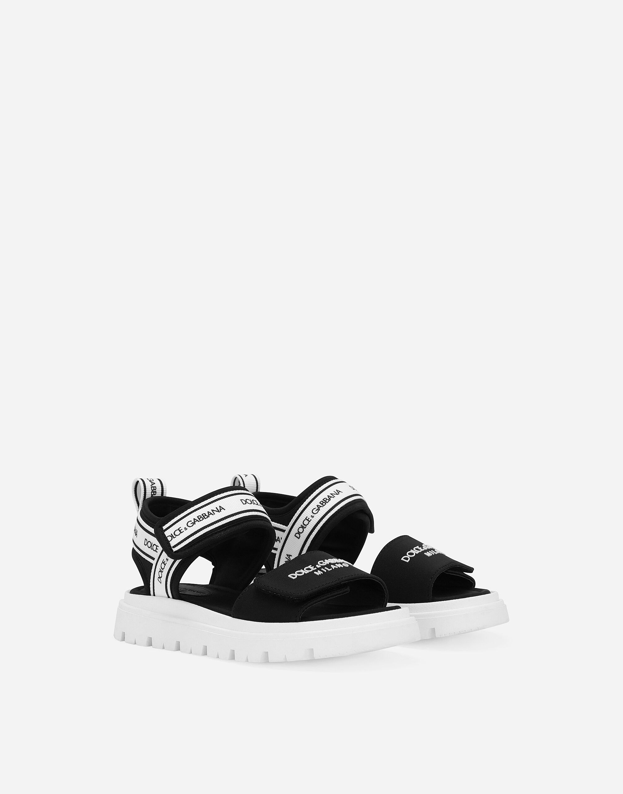 Sandals with Dolce Gabbana logo in Multicolor for Boys Dolce Gabbana
