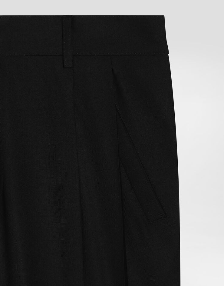 Dolce & Gabbana Pantalones en lana virgen Black GP0N2TGL269