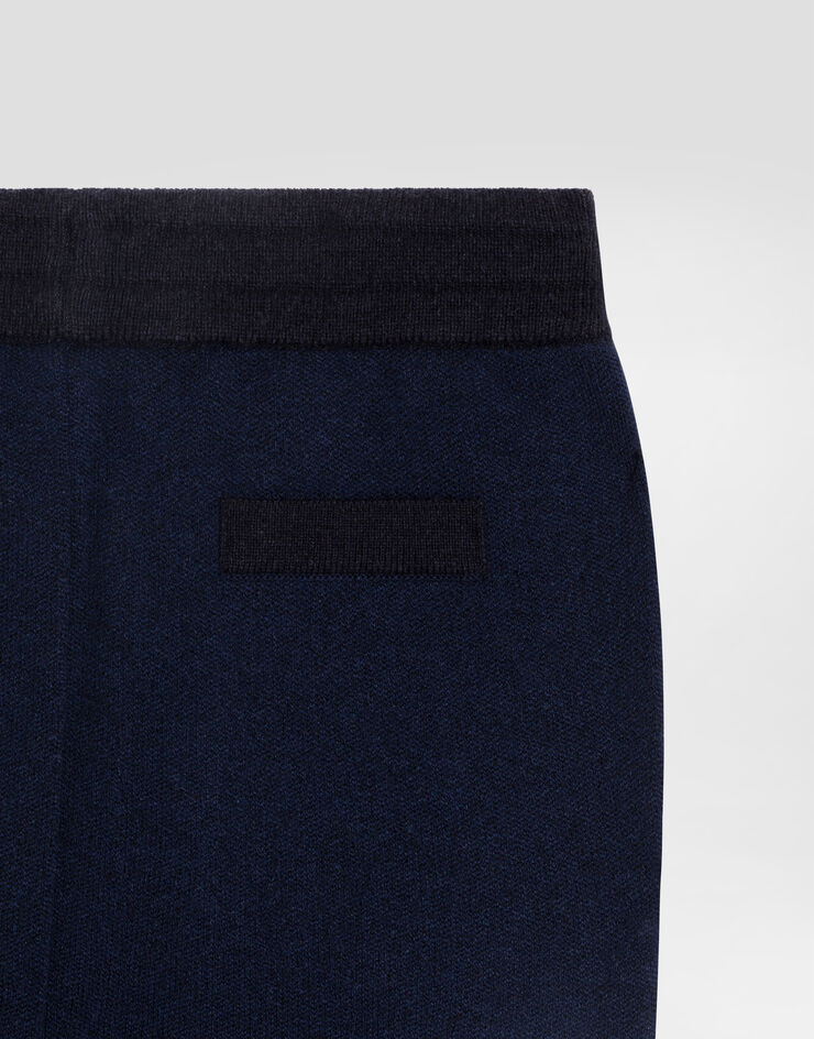 Dolce & Gabbana Wool and cashmere fleece trousers Blue L4KP13JGMB8