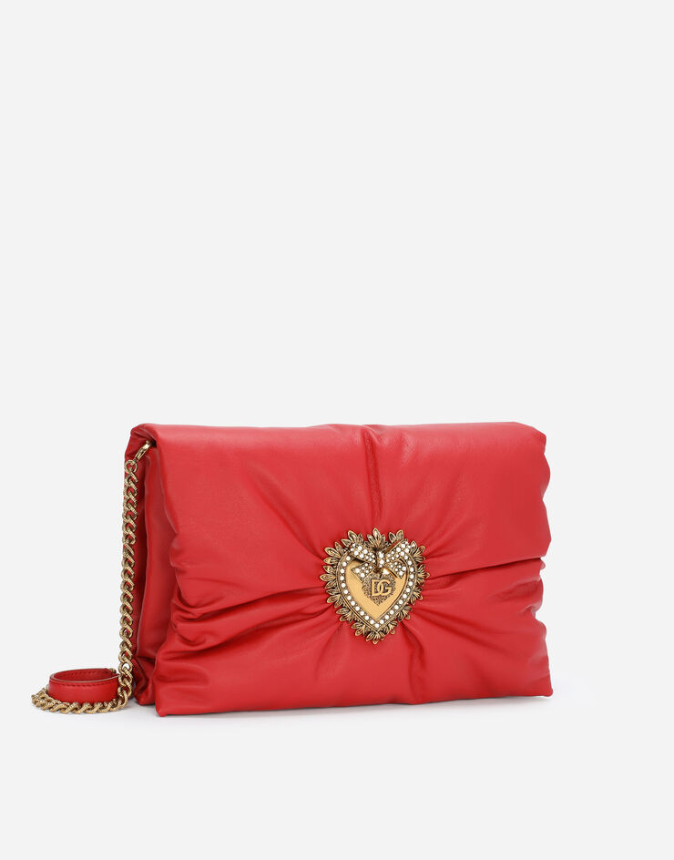 Dolce&Gabbana Medium calfskin Devotion Soft bag Rojo BB7349AK274