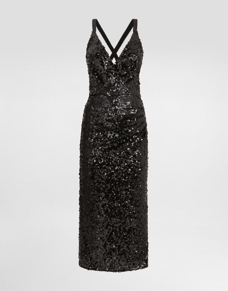 Dolce & Gabbana Dress with sequins Dolce & Gabbana Dress with sequins Black F6H7MTHLMZM