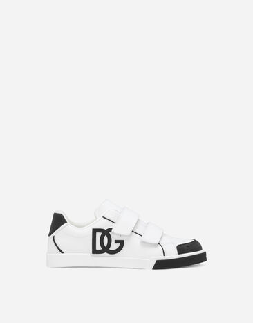 Dolce & Gabbana Sneaker Portofino aus Kalbsleder Weiss DA5163AB309